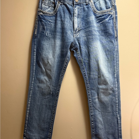 GUESS GS115‎ Men’s Bootcut Y2K Western Jeans 36x31.5 - Picture 2 of 16